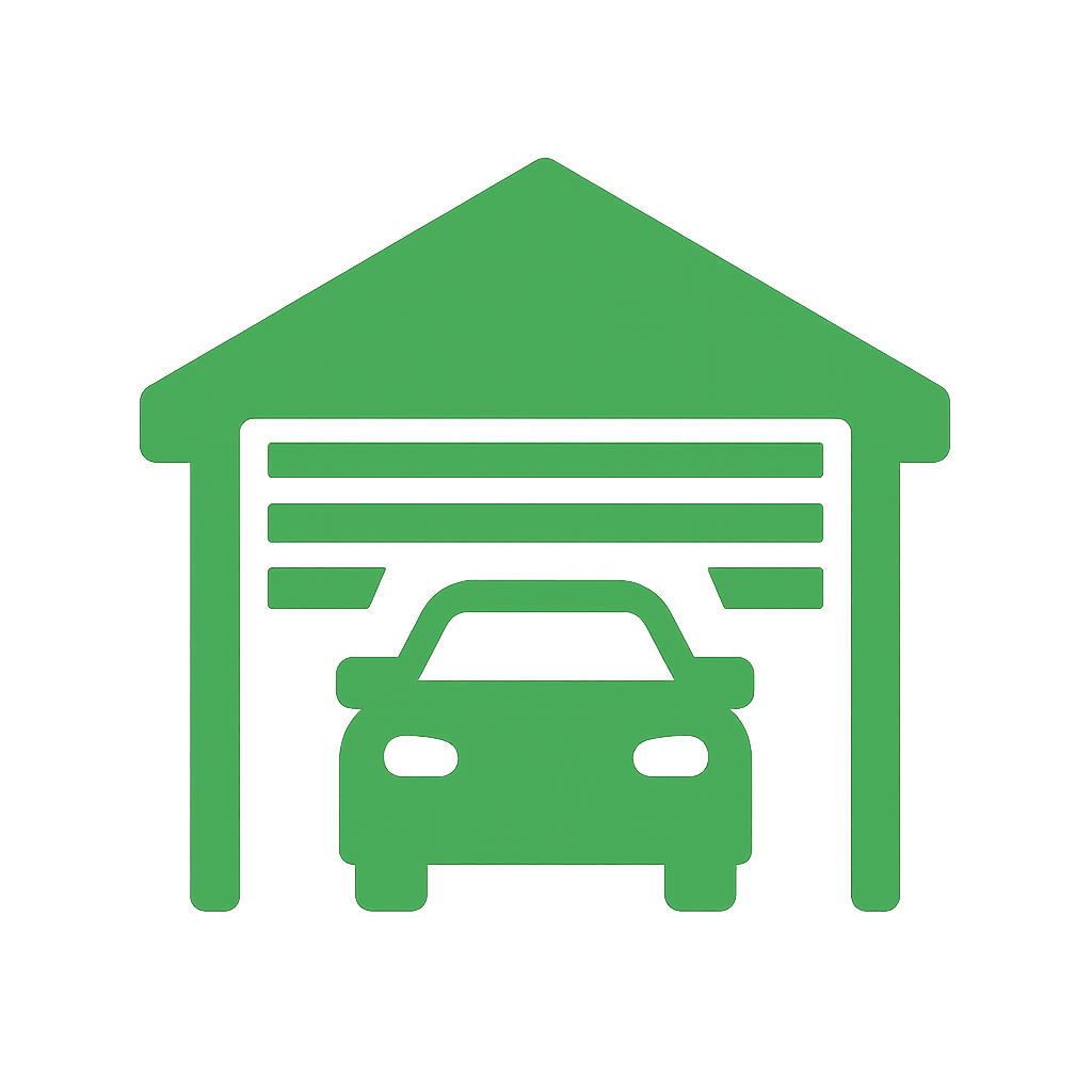 Ícone de limpeza de garagem