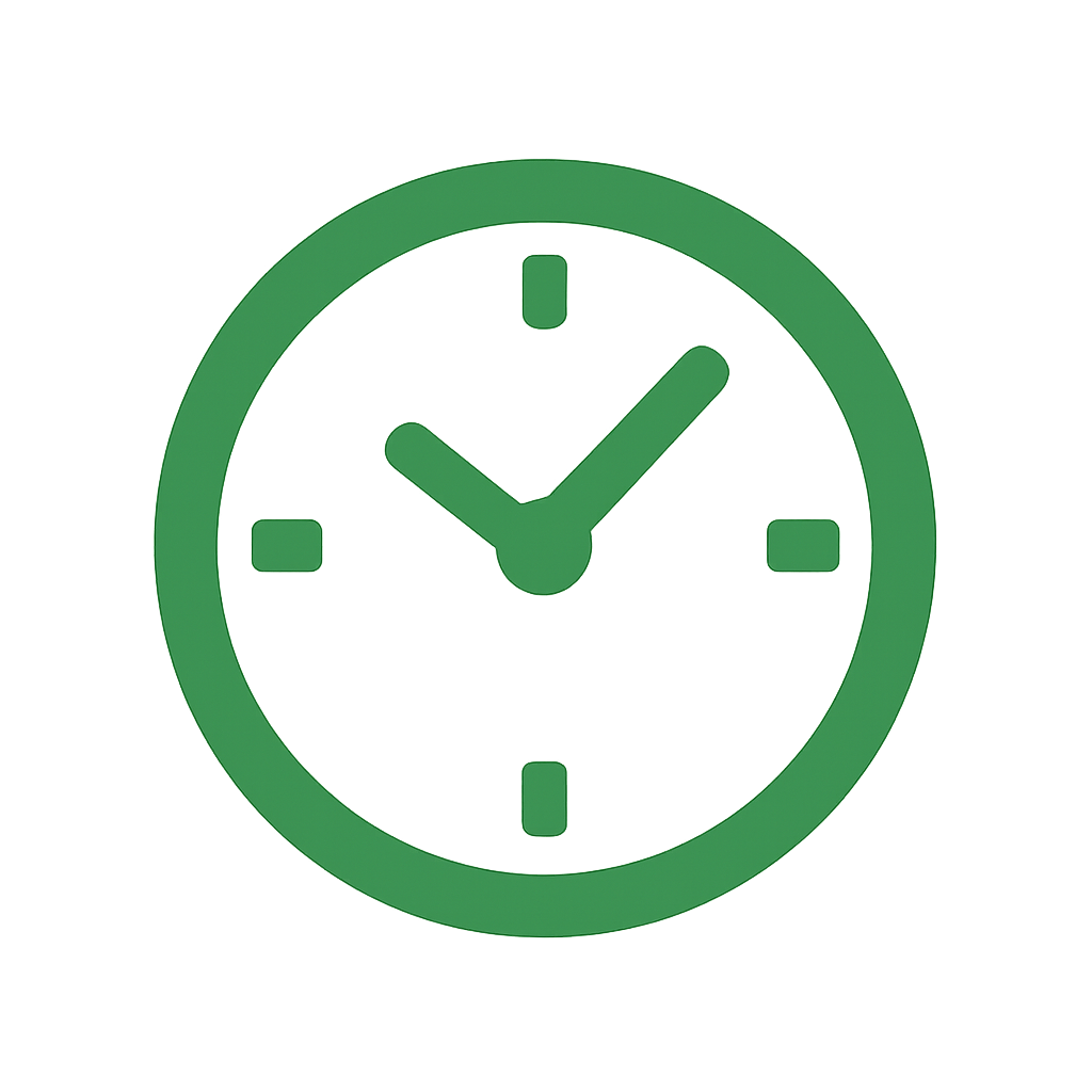 Ícone de trabalho por hora